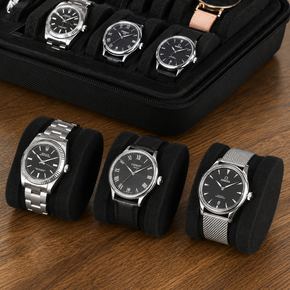 10-Watch Hard Travel Storage Case - detail view