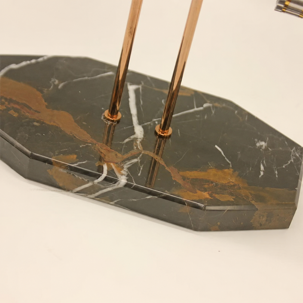 Double Watch Stand with Natural Marble Base - product view