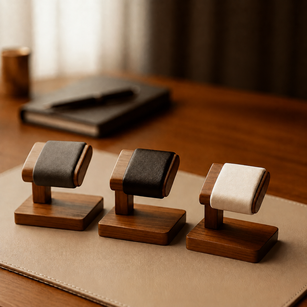 Solid Wood Watch Stand for 1 Watch - dimensions and specifications