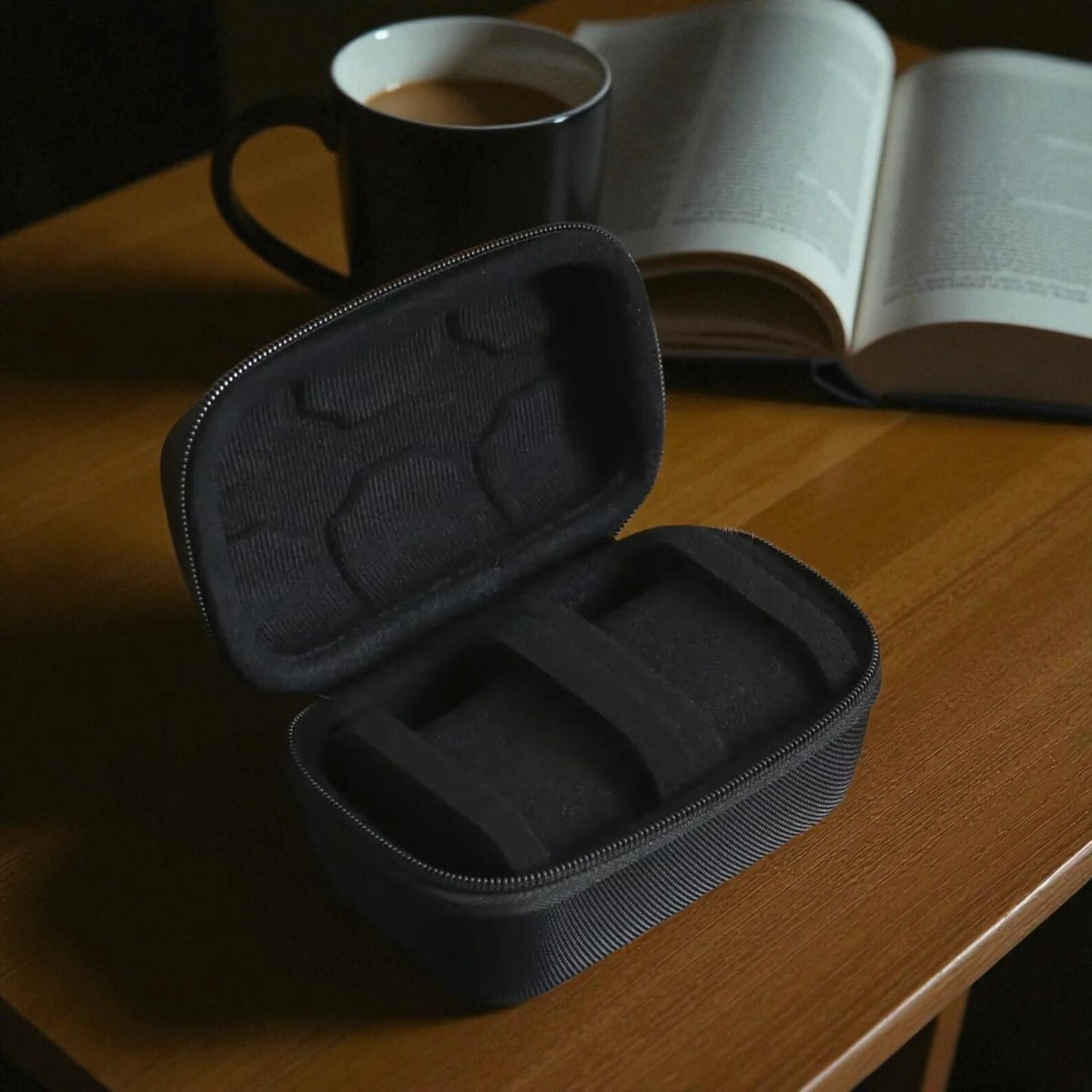 2-Watch EVA Hard Travel Case - open view