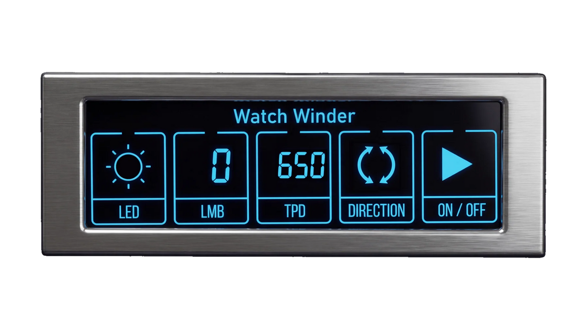 Winder Club automatic watch winder - LCD touchscreen detail