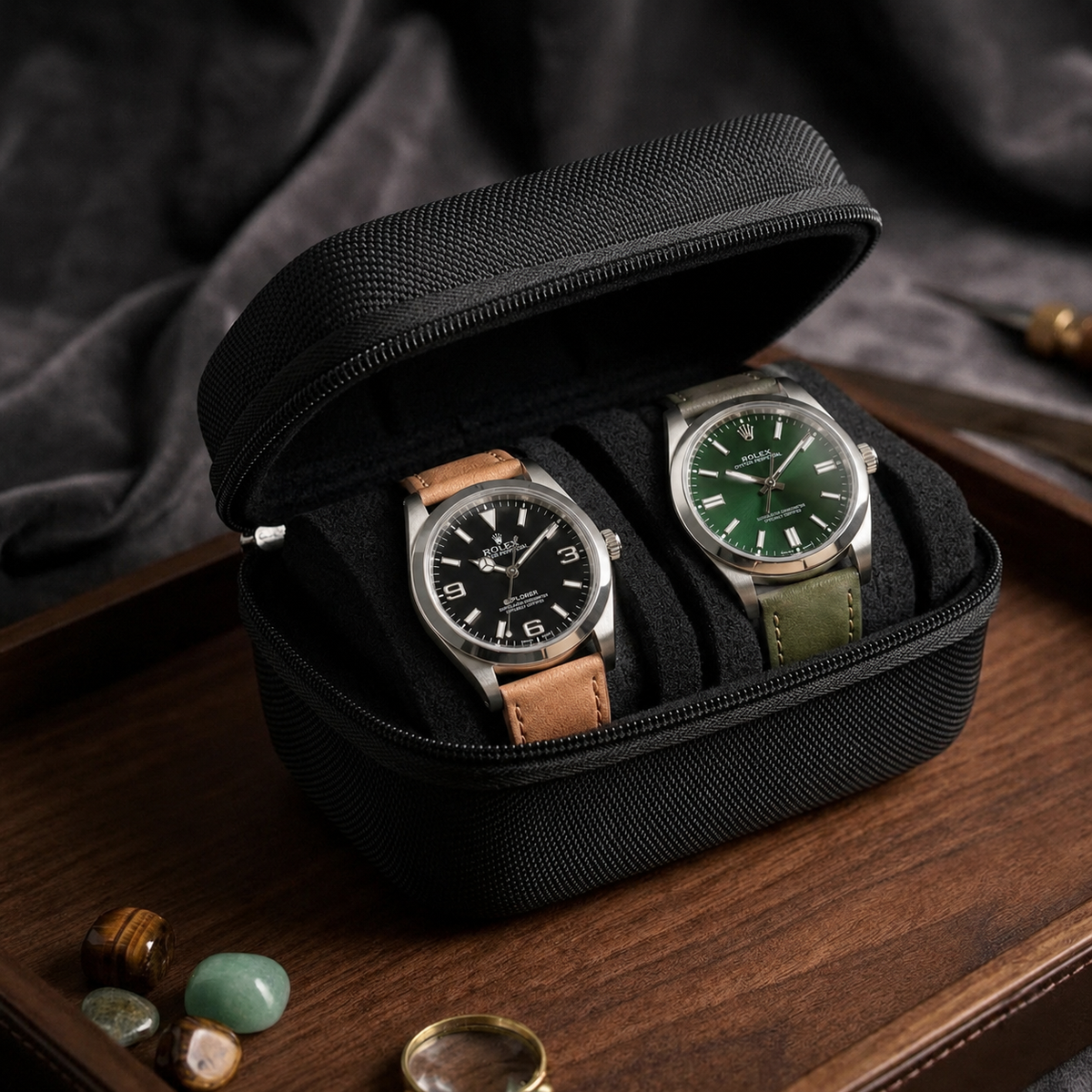 2-Watch EVA Hard Travel Case - main product view
