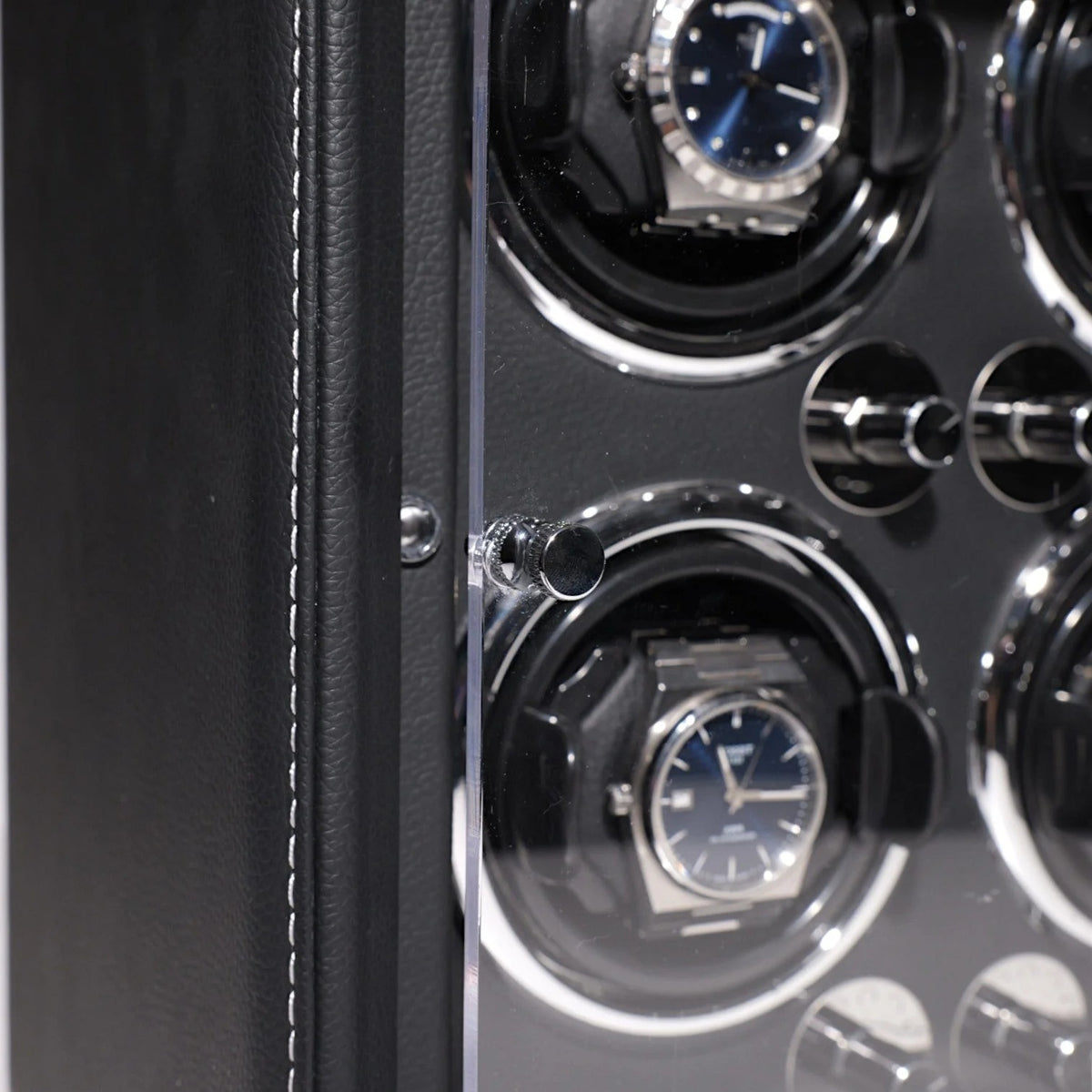 4-Watch Automatic Winder - Grained Vegan Leather - detail view