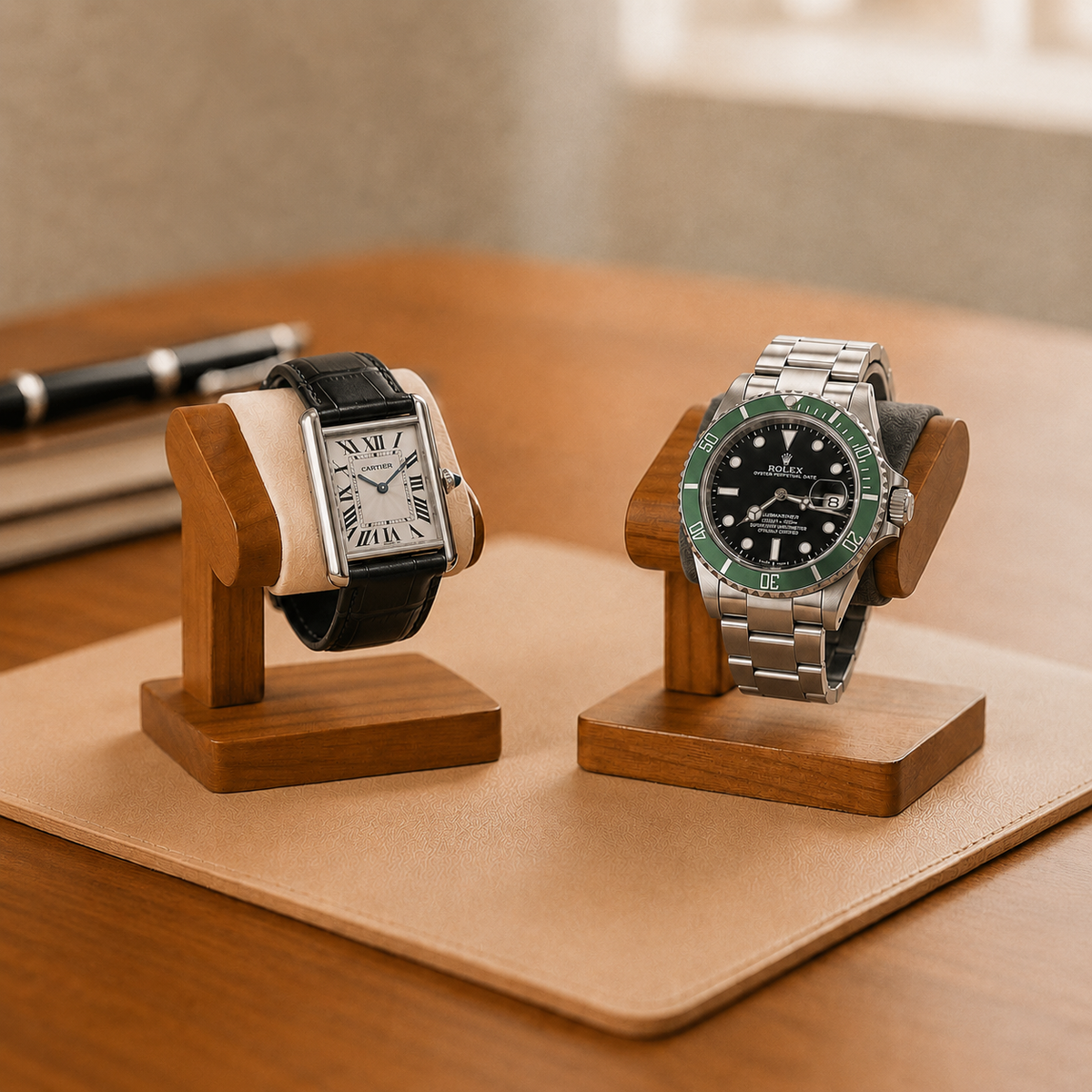 Solid Wood Watch Stand for 1 Watch - packaging