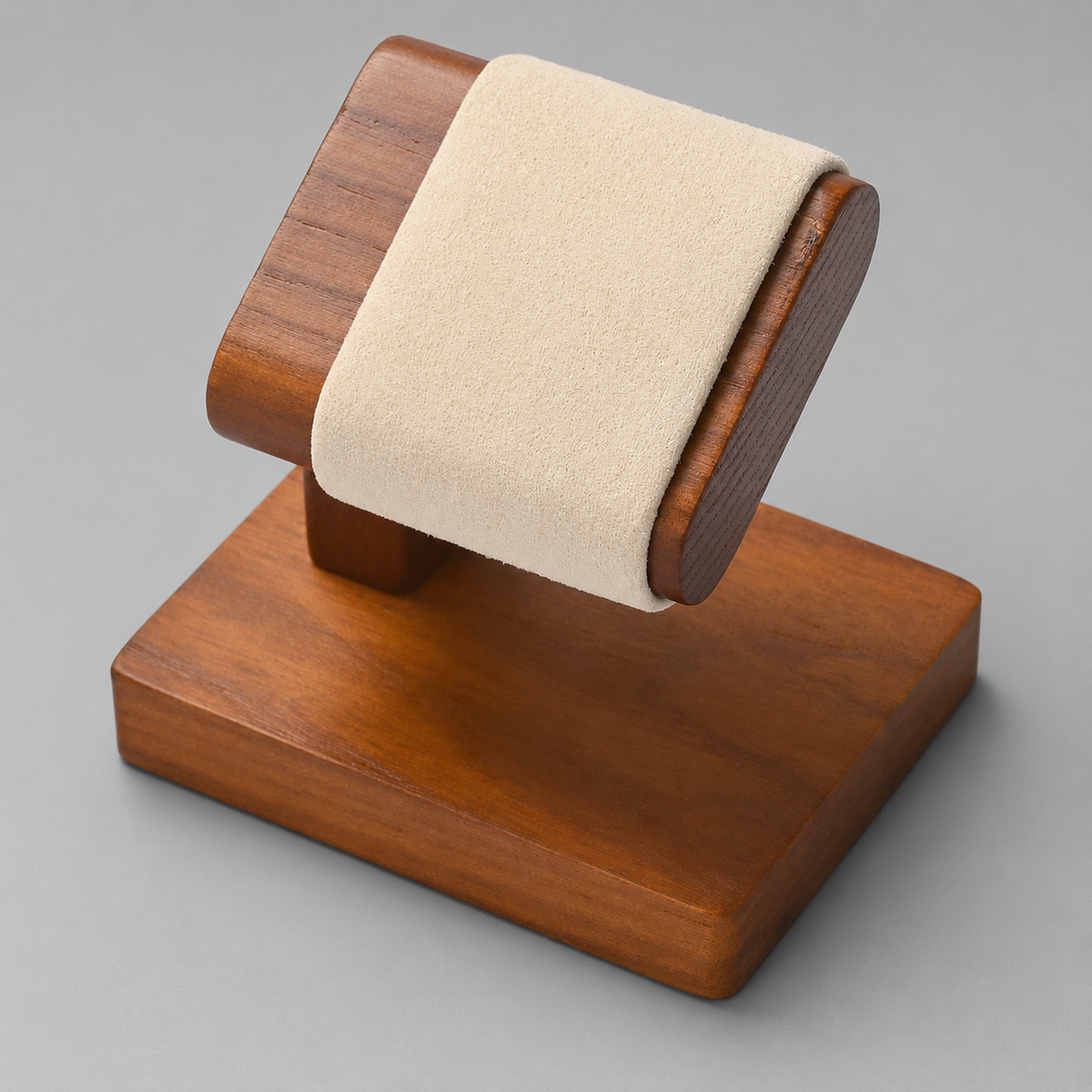Solid Wood Watch Stand for 1 Watch - finish detail