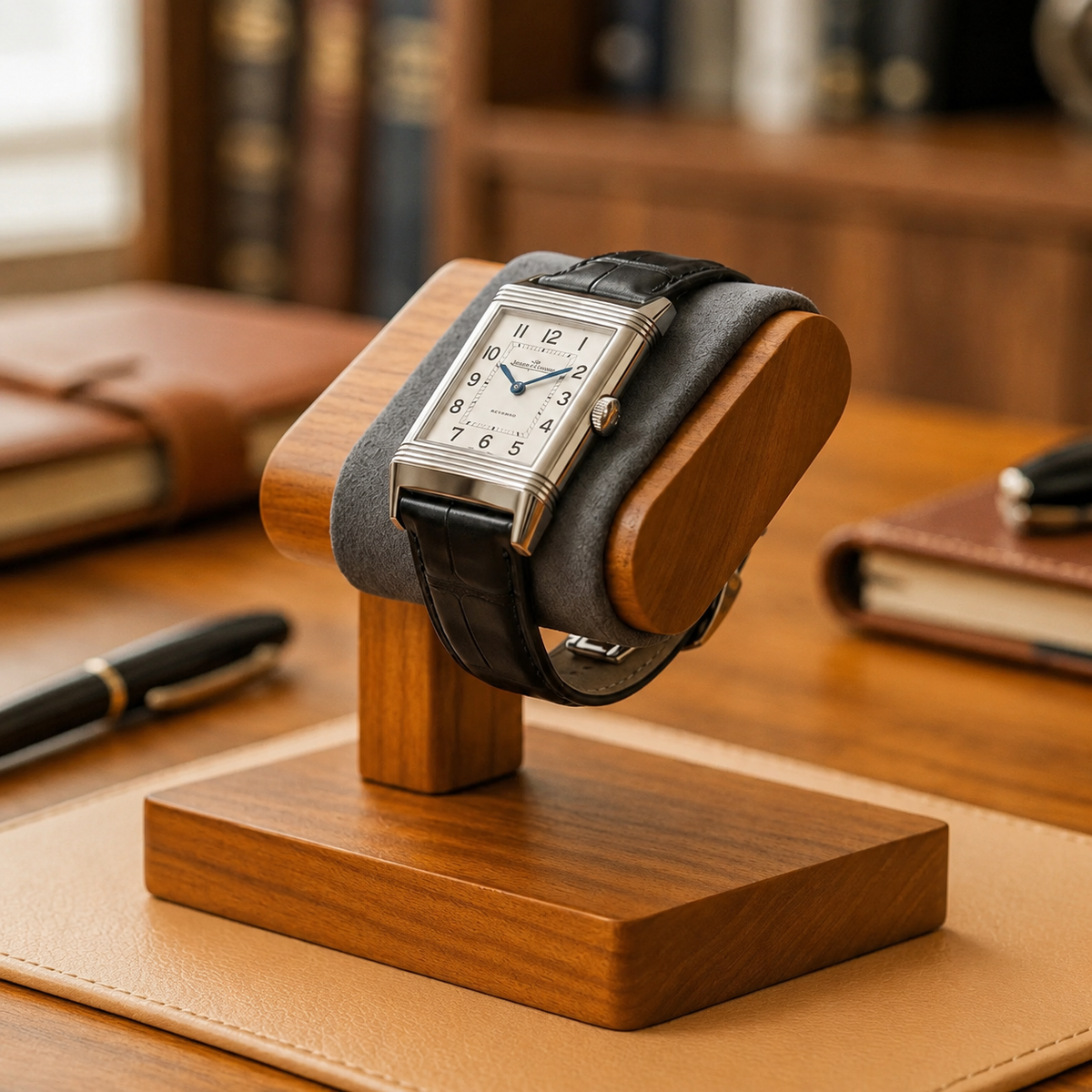 Solid Wood Watch Stand for 1 Watch - lifestyle view