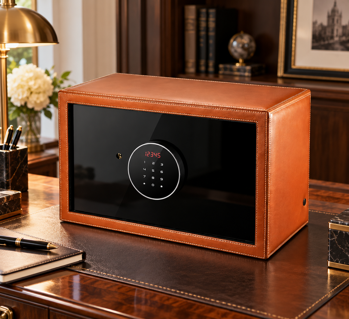 8-Watch Biometric Safe Winder - Fingerprint, PIN & Key - closed view